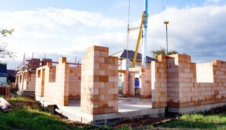 constructeur maison alsace Blotzheim chantier gros-oeuvre mur brique porotherm