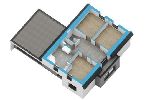 Plan modèle maison étage contemporaine garage accolé Haut-Rhin Alsace