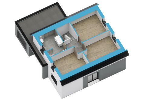 Plan maison neuve étage Haut-Rhin toiture en tuiles
